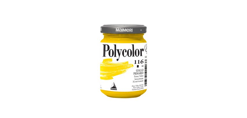 Colore vinilico Polycolor - 140 ml - giallo primario - Maimeri