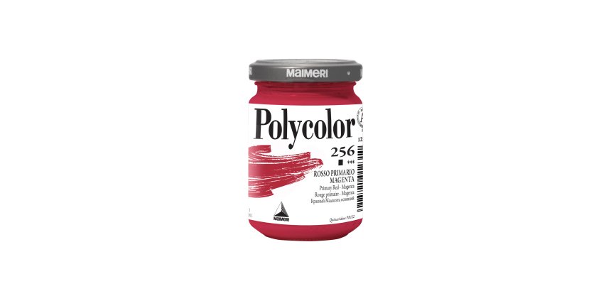 Colore vinilico Polycolor - 140 ml - rosso primario magenta - Maimeri