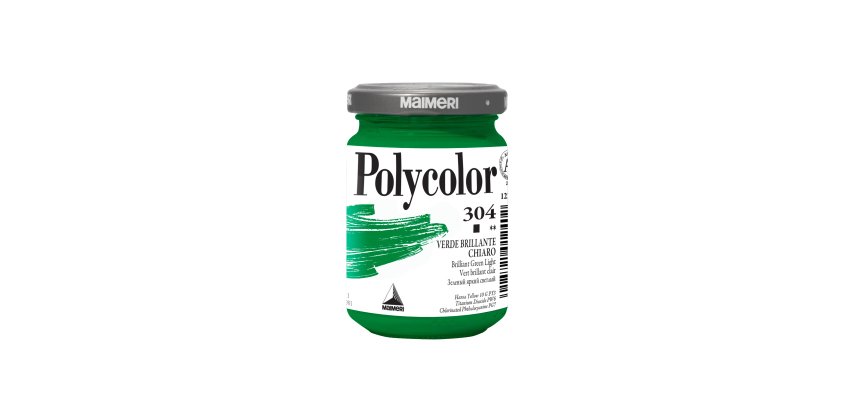 Colore vinilico Polycolor - 140 ml - verde brillante chiaro - Maimeri