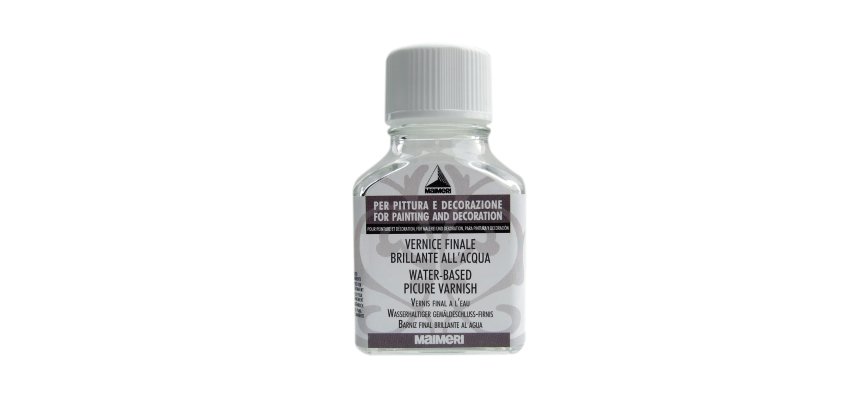 Vernice finale brillante all'acqua - 75 ml - Maimeri