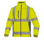Giacca alta visibilità Softshell Deltaplus Moonlight 2, giallo fluo