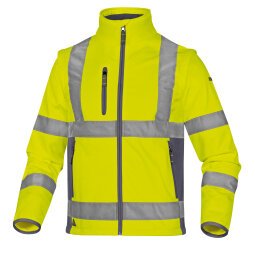 Giacca alta visibilità Softshell Deltaplus Moonlight 2, giallo fluo