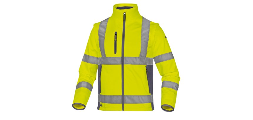 Giacca alta visibilità Softshell Deltaplus Moonlight 2, giallo fluo