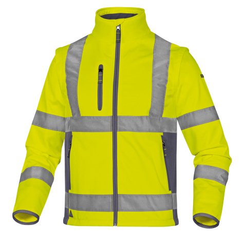 Giacca alta visibilità Softshell Deltaplus Moonlight 2, giallo fluo