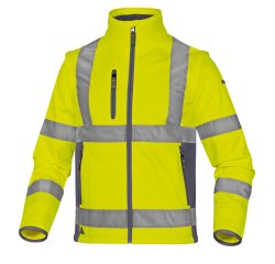 Giacca alta visibilità Softshell Deltaplus Moonlight 2, giallo fluo