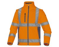Giacca alta visibilità Softshell Deltaplus Moonlight 2, arancio fluo