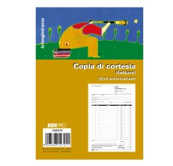 Blocco copia di di cortesia (fatt.elett.) cortesia (fatt.elett.) 33x3 autocop. - Edipro