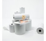 Rotolo per calcolatrici e stampanti - carta termica BPA free - 57 mm x 25 mt - diametro esterno 55 mm - 55 gr - anima 12 mm - Rotomar - blister 10 pezzi