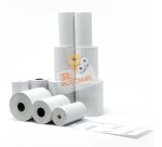 Rotolo per POS e carte di credito - carta termica BPA free - 57 mm x 20 mt - diametro esterno 40 mm - 55 gr - anima 12 mm - Rotomar -  blister 10 pezzi