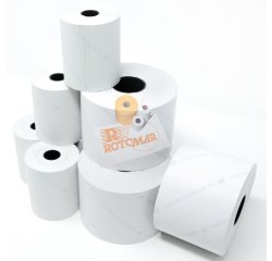 Rotolo per bilancia - carta termica BPA free - 57,5 mm x 30 mt - diametro esterno 50 mm -  55 gr - anima 12 mm - Rotomar - blister 10 pezzi