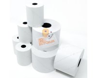 Rotolo per bilancia - carta termica BPA free - 62,5 mm x 30 mt - diametro esterno 50 mm - anima 12 mm - Rotomar - blister 10 pezzi