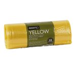 Sacchi rifiuti Classic - 70 x 110 cm - 120 L - 20 micron - giallo - Perfetto - conf. 10 pezzi