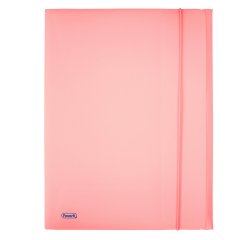 Cartella 3L con elastico Pastel - PPL - 24x33cm - cipria - Favorit