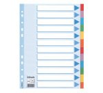 Intercalare cartoncino -12 tasti colorati - A4 - Esselte