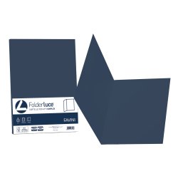 Cartelline semplici Luce - 200 gr - 25 x 34 cm - blu cobalto - Favini - conf. 50 pezzi