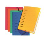 Cartella con elastico angolare - A4 - dorso variabile - cartoncino - rosso - Pagna