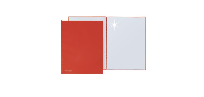 Portalistini Asso - 22x30cm - 40 buste - rosso - Sei Rota