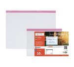Buste porta avvisi orizzontali - A5 - 21 x 15 cm - trasparente - Sei Rota - conf. 10 pezzi
