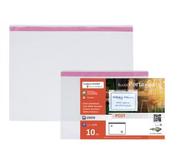 Buste porta avvisi orizzontali - A3 - 42 x 30 cm - trasparente - Sei Rota - conf. 10 pezzi