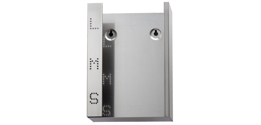 Dispenser guanti monouso in acciaio inox