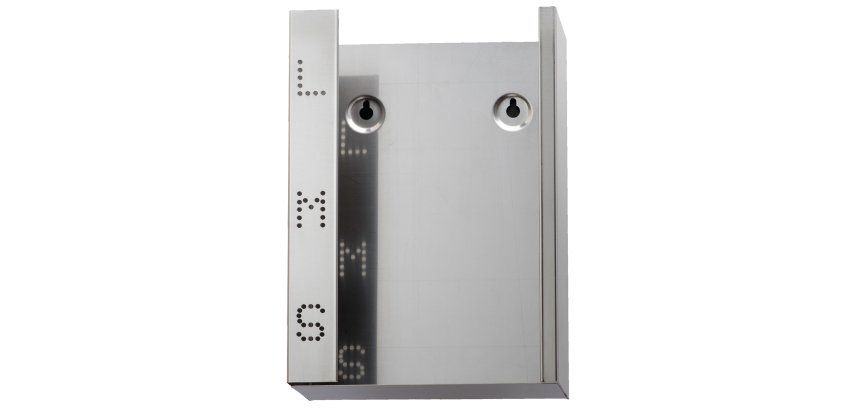 Dispenser guanti monouso in acciaio inox