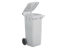 Bidone carrellato - 48x55x93 cm - 120 L - bianco - Mobil Plastic