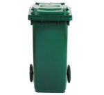 Bidone carrellato - 48x55x93 cm - 120 L - verde scuro - Mobil Plastic