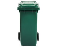 Bidone carrellato - 48x55x93 cm - 120 L - verde scuro - Mobil Plastic