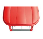 Bidone mobile - 49x54x85 cm - con chiusura a clip - 100 L - grigio/rosso - Mobil Plastic