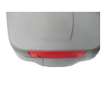 Bidone mobile Push - con coperchio - 49x54x95 cm - 100 L - grigio/rosso - Mobil Plastic