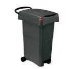 Bidone mobile a pedale - 80 L - 40x65x81 cm - PPL - grigio - Mobil Plastic