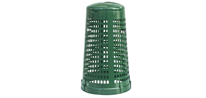 Trespolo portasacco - con anello fermasacco - diametro 38 cm - altezza 85 cm - 110 L - verde - Mobil Plastic
