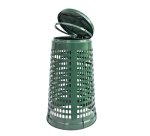 Trespolo portasacco - con anello fermasacco - diametro 38 cm - altezza 85 cm - 110 L - verde - Mobil Plastic