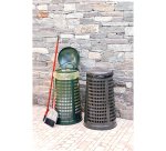 Trespolo portasacco - diametro 38 cm - altezza 85 cm - 110 L - grigio scuro - Mobil Plastic