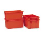 Contenitore a cassa aragosta - HDPE - 63x44x34 cm - 65 L - arancio - Mobil Plastic