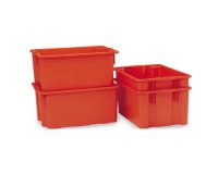 Contenitore a cassa aragosta - HDPE - 63x44x34 cm - 65 L - arancio - Mobil Plastic