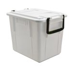 Contenitore Foodbox con coperchio - 38x28x30 cm - 20 L - PPL riciclabile - bianco - Mobil Plastic