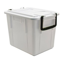 Contenitore Foodbox con coperchio - 38x28x30 cm - 20 L - PPL riciclabile - bianco - Mobil Plastic