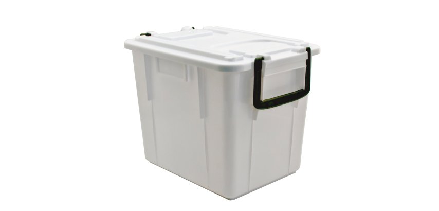 Contenitore Foodbox con coperchio - 38x28x30 cm - 20 L - PPL riciclabile - bianco - Mobil Plastic