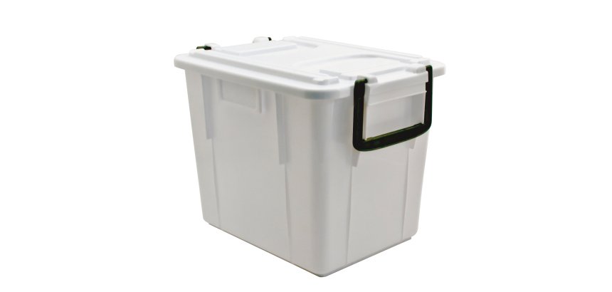 Contenitore Foodbox con coperchio - 38x28x30 cm - 20 L - PPL riciclabile - bianco - Mobil Plastic