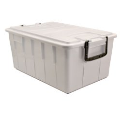 Contenitore Foodbox con coperchio - 58x38x26 cm - 40 L - PPL riciclabile - bianco - Mobil Plastic
