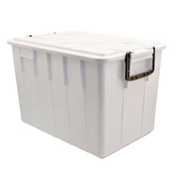 Contenitore Foodbox con coperchio - 58x38x38 cm - 60 L - PPL riciclabile - bianco - Mobil Plastic
