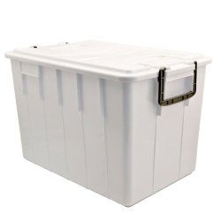 Contenitore Foodbox con coperchio - 58x38x38 cm - 60 L - PPL riciclabile - bianco - Mobil Plastic