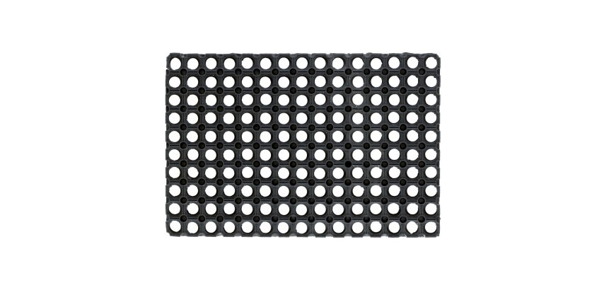 Zerbino Gummy - 50 x 100 cm - nero - Velcoc