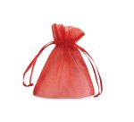 Sacchetti bomboniera Milly - 8,5 x 10 cm - organza - rosso - PNP - conf. 20 pezzi