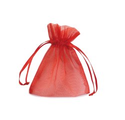Sacchetti bomboniera Milly - 8,5 x 10 cm - organza - rosso - PNP - conf. 20 pezzi