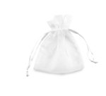 Sacchetti organza Milly - 12,5 x 17 cm - bianco - PNP - conf. 20 pezzi