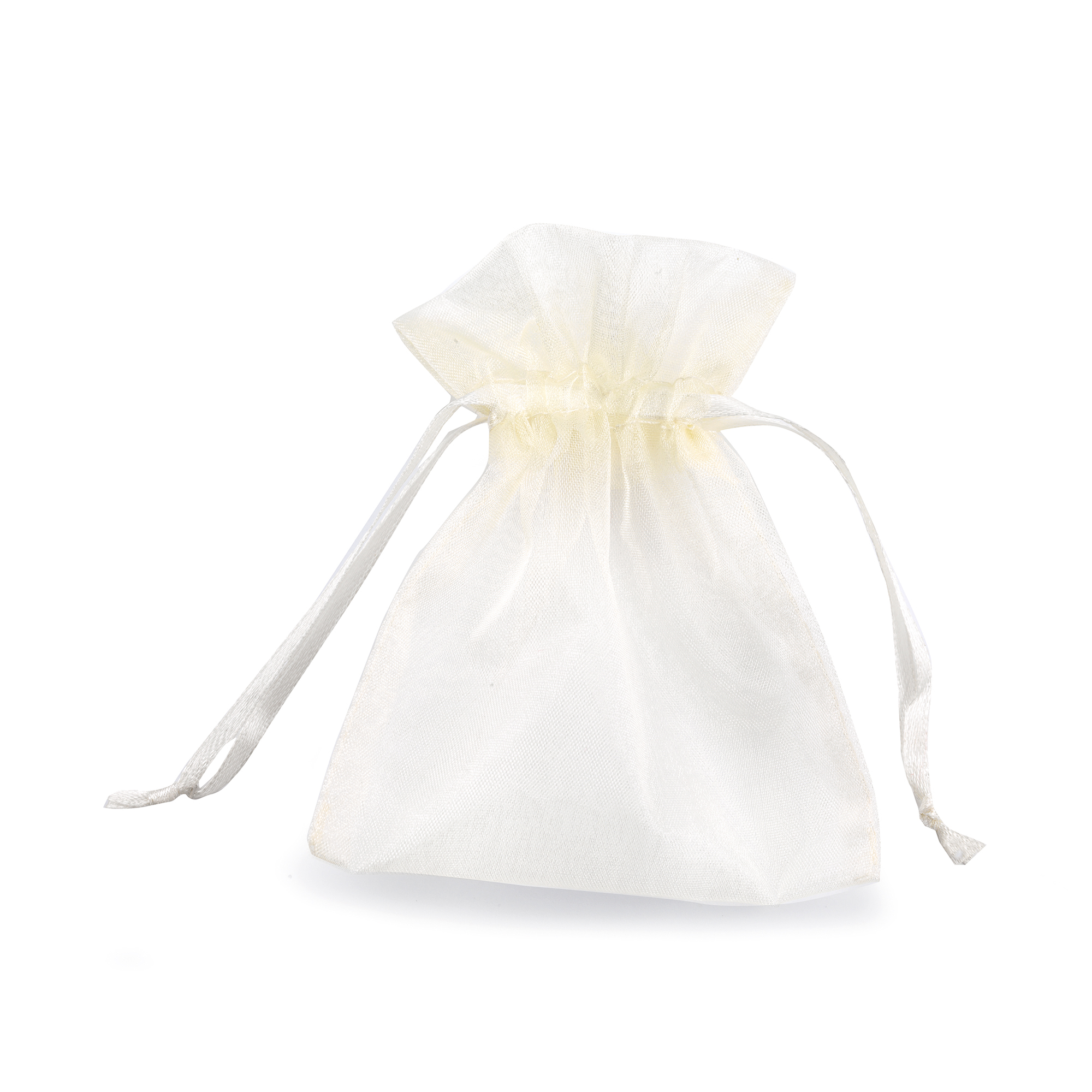 Sacchetti organza Milly - 12,5 x 17 cm - avorio - PNP - conf. 20 pezzi su