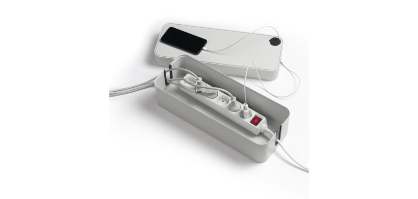 Box Cavoline L contenitore - per cavi e multipresa 5 entrate - Durable