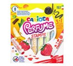 Pennarelli Perfume Stamps - punta doppia 7,0 mm - colori assortiti - Carioca - astuccio 8 pezzi